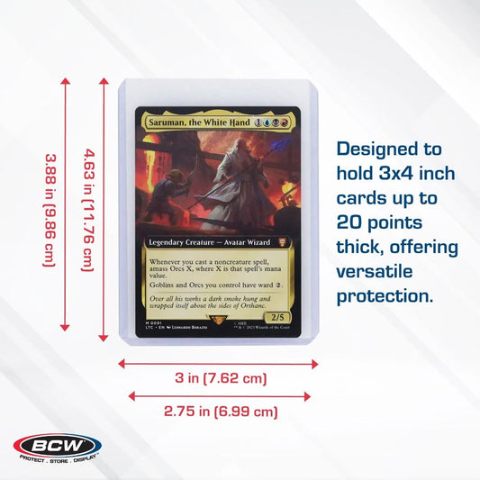 25 ct. 3x4 Topload Card Holder - Premium Pack