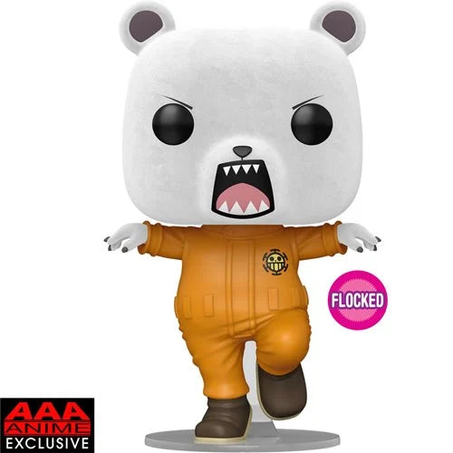 Funko POP! One Piece Bepo Bear Flocked Vinyl Figure #1896 - AAA Anime Exclusive