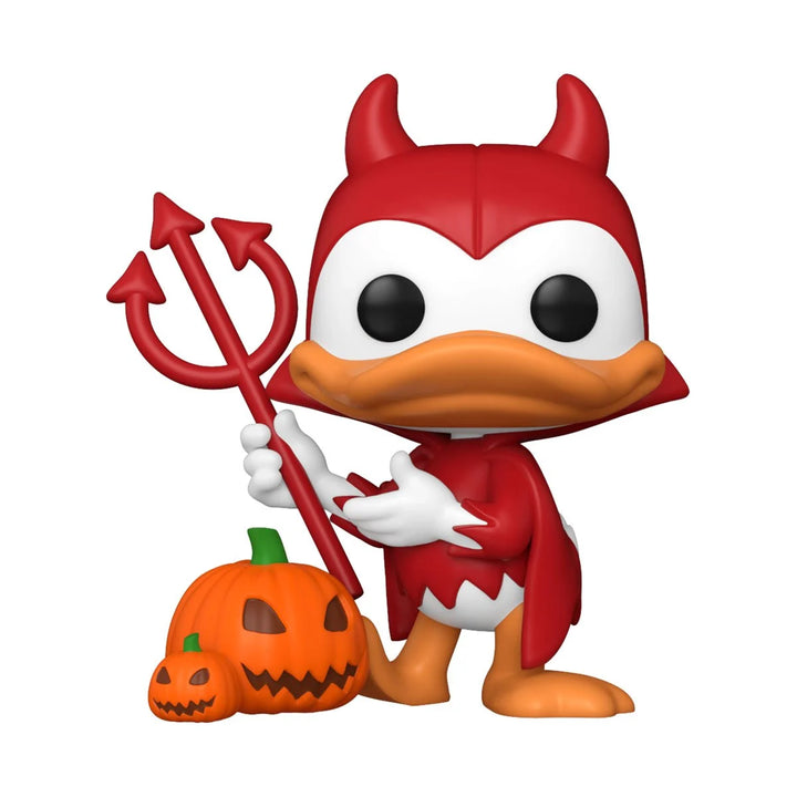 Funko POP! Disney Mickey and Friends #1446 Devil Donald with Pumpkin (Specialty Series) Vinyl Figure