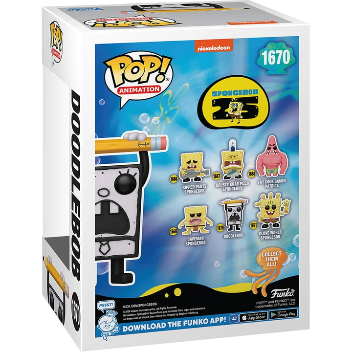 SpongeBob SquarePants 25th Anniversary Doodlebob Funko Pop! #1670