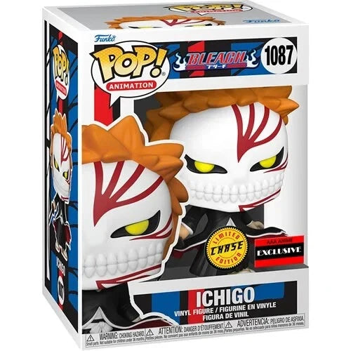 Funko Pop! Bleach – Ichigo (Limited Edition Chase Variant) AAA Anime Exclusive #1087 with Protective Box cover