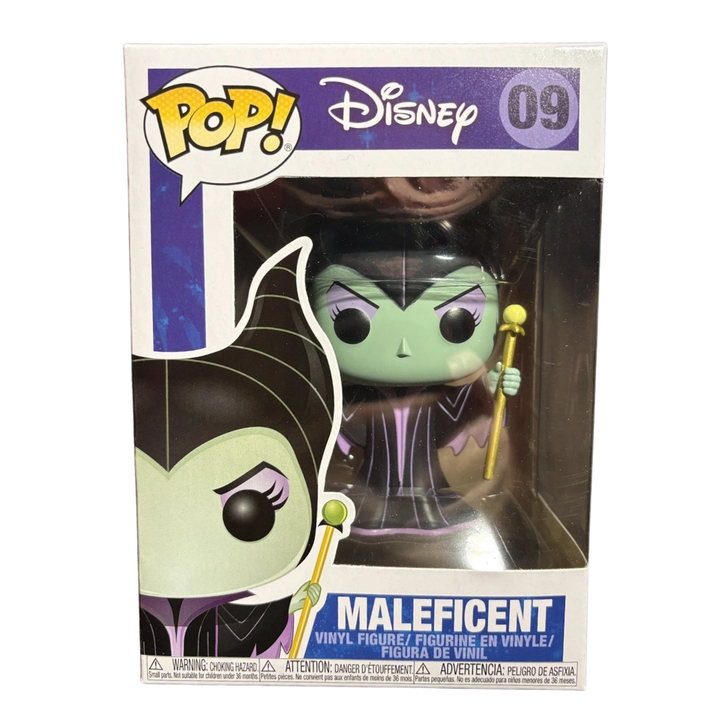 Funko POP! Disney #09 Maleficent Vinyl Figure - Regular Disney Logo Box