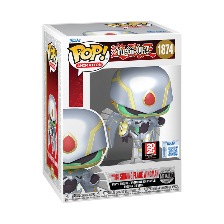 Funko Pop! Yu-Gi-Oh! Elemental Hero Shining Flare Wingman 1874 METALLIC ANIMation EXPO 2025