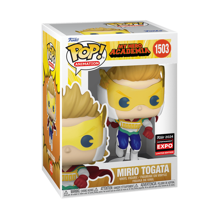 My Hero Academia Helmeted Mirio Togata (Lemillion) Funko Pop! Vinyl Figure (2024 Limited Edition Entertainment Expo Sticker)