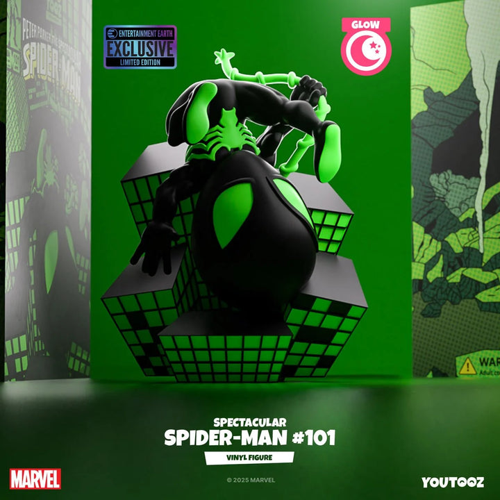 Marvel Comics Collection Spectacular Spider-Man #101 Glow in the Dark Vinyl Figure #36 - Entertainment Earth Exclusive