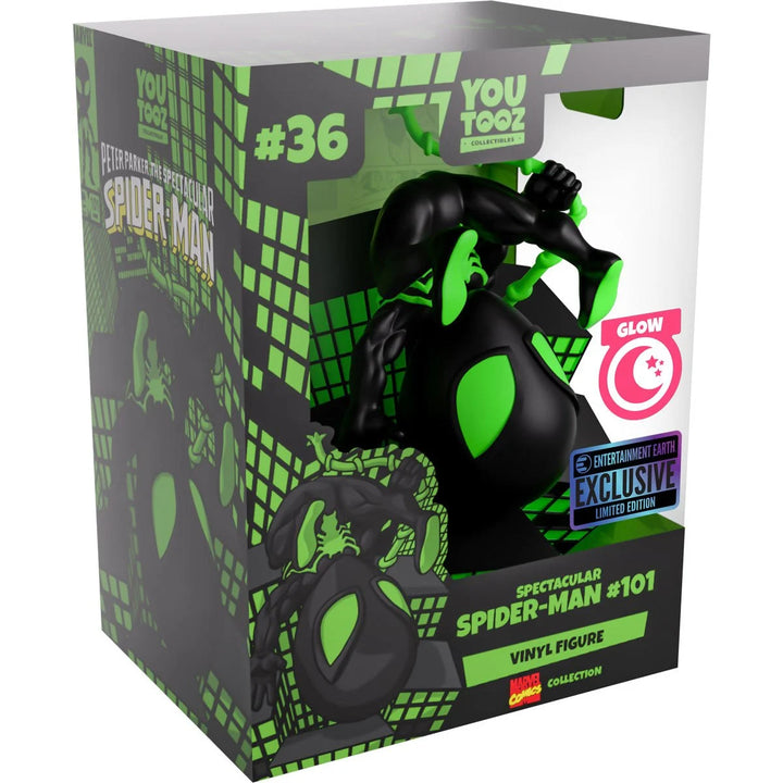 Marvel Comics Collection Spectacular Spider-Man #101 Glow in the Dark Vinyl Figure #36 - Entertainment Earth Exclusive