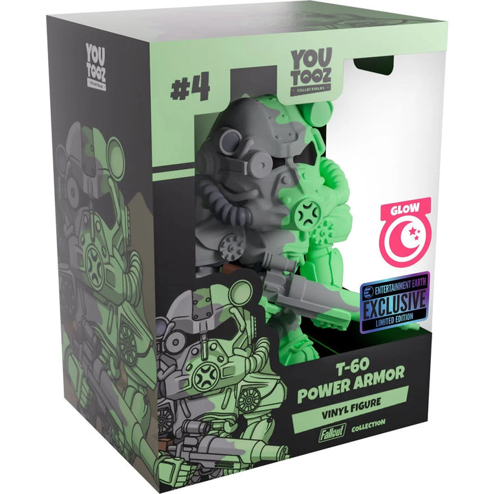Fallout Collection T-60 Power Armor Radioactive Waste Glow-In-The-Dark Vinyl Figure #4 - Entertainment Earth Exclusive: